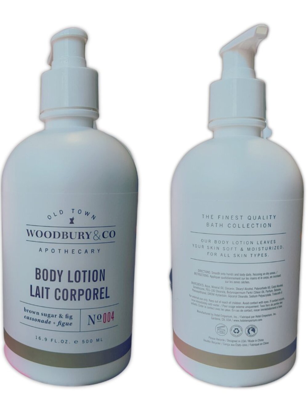 Woodbury & Co Moisturizing Body Lotion & Wash Brown Sugar & Fig Large 16.9oz Ea - Picture 3 of 5